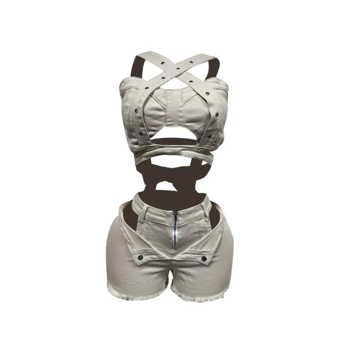 Voltage Crosscut Denim Set