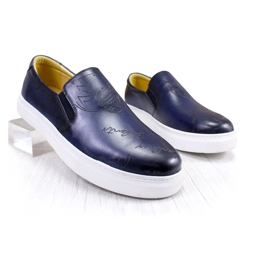 Berluti Scritto Slip-On Sneakers