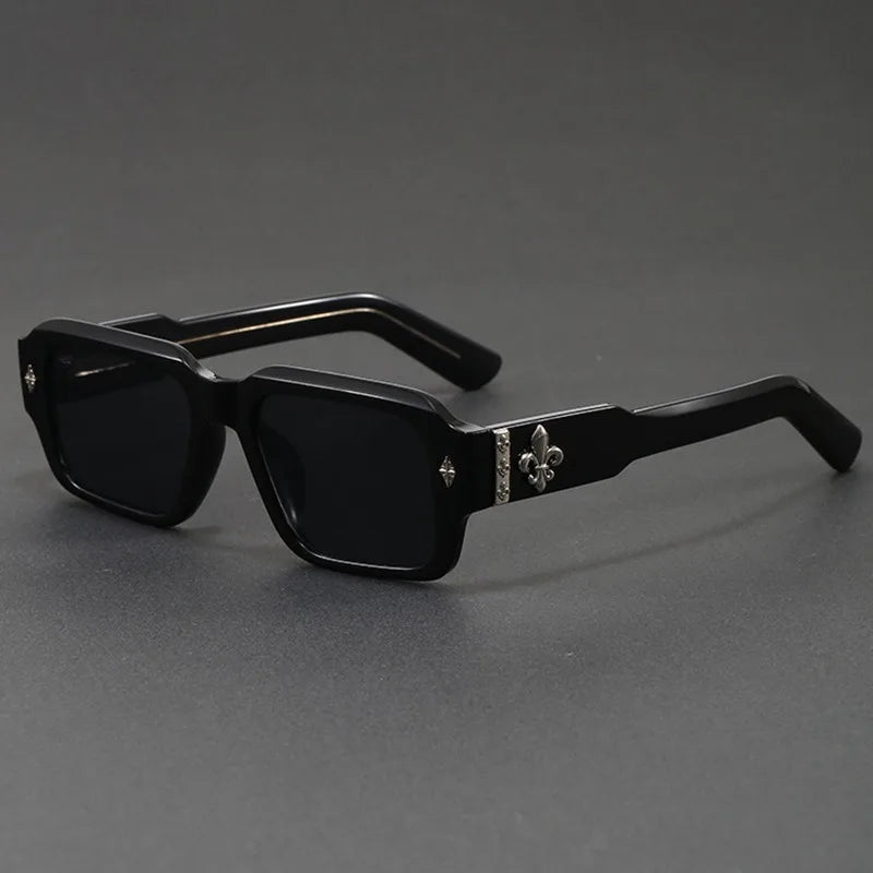 Fleur Crest Square Sunglasses