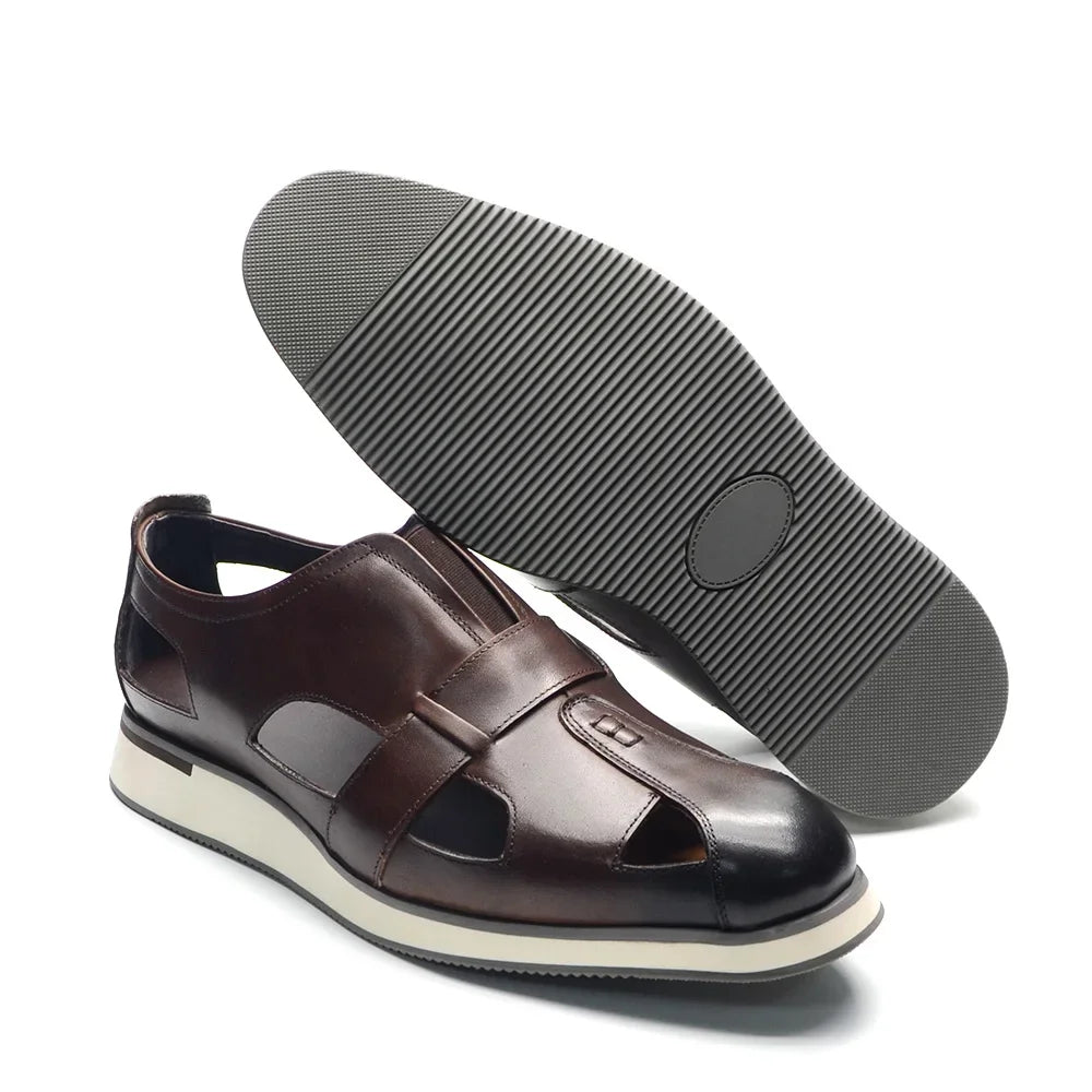 Marcello Fisherman Leather Sandals