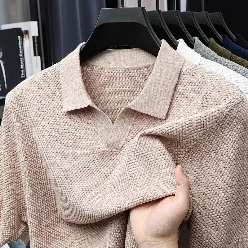 Granello Textured Knit Polo