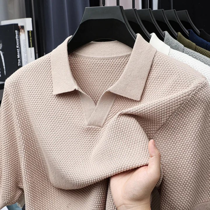 Granello Textured Knit Polo