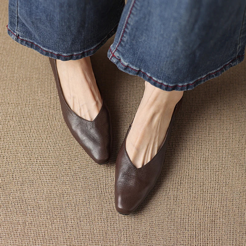 Layla Lowline Leather Flats