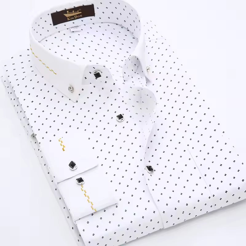 Veyron Zip-Placket Dress Shirt