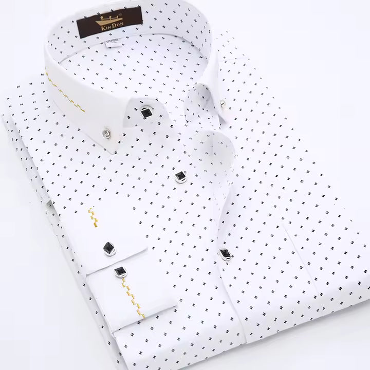 Veyron Zip-Placket Dress Shirt