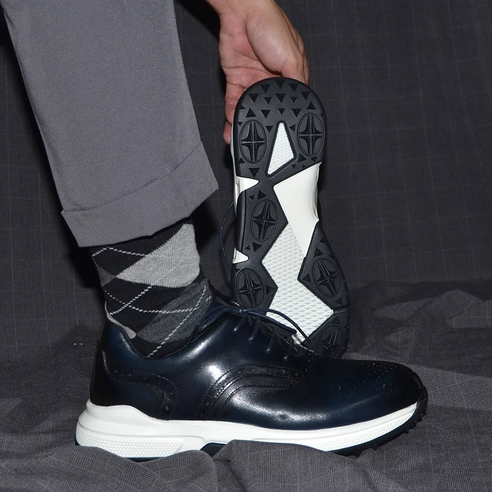 Brogato Spiked Leather Shoes