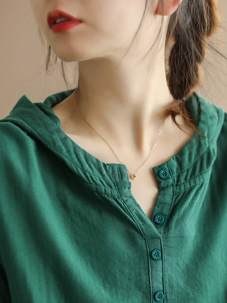Haven Cotton Linen Hoodie