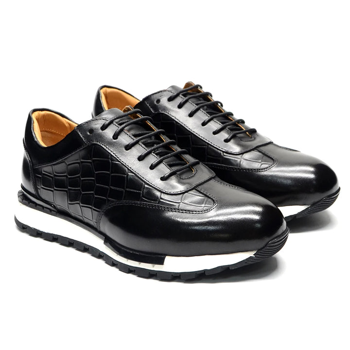 Firenze Grid Leather Oxfords