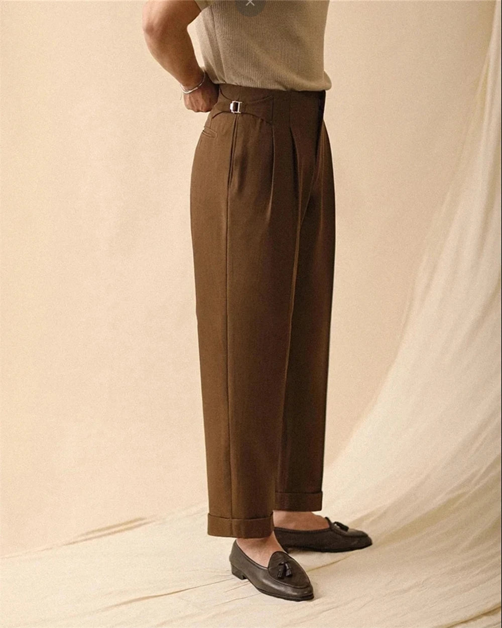 Napoli Gurkha Pleated Trousers