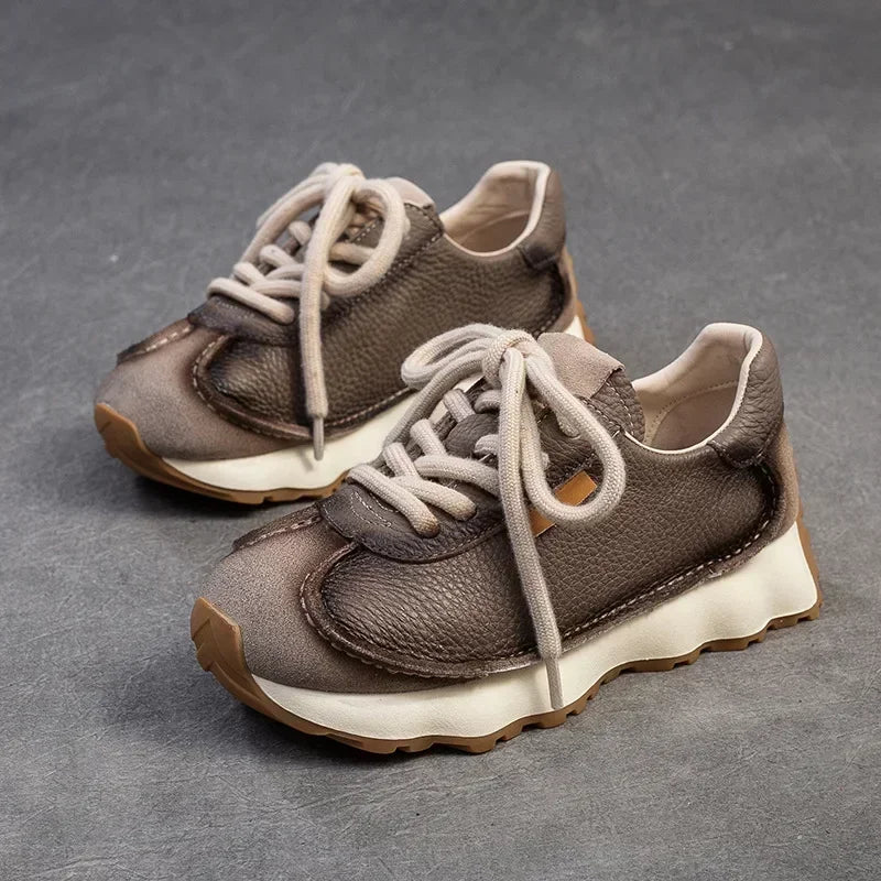 Tamsin Retro Leather Sneakers
