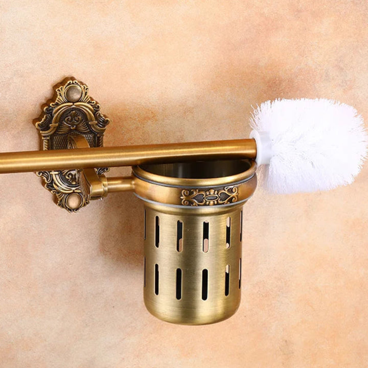 Regency Carved Toilet Brush Holder