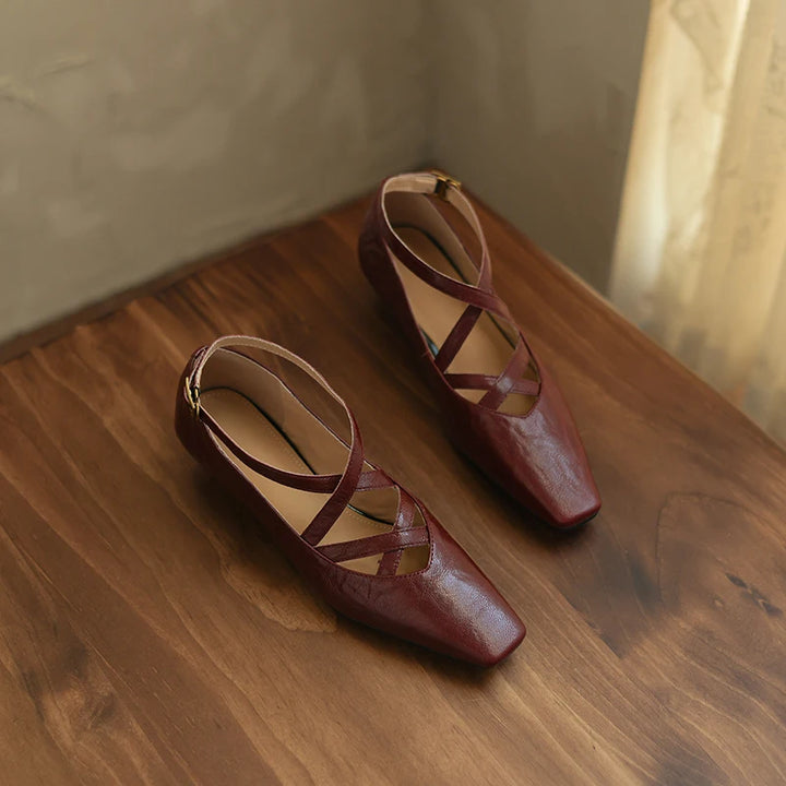 Lucera Leather Flats