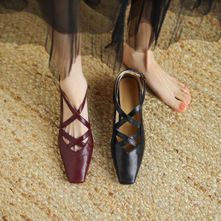 Lucera Leather Flats