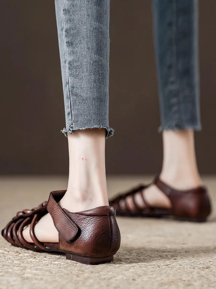 Intrecci Braided Leather Sandals