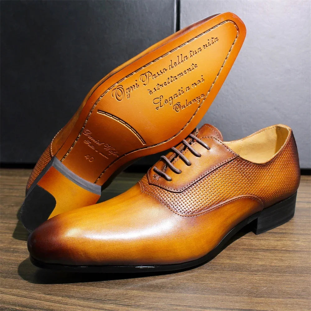 Granato Textured Panel Oxfords