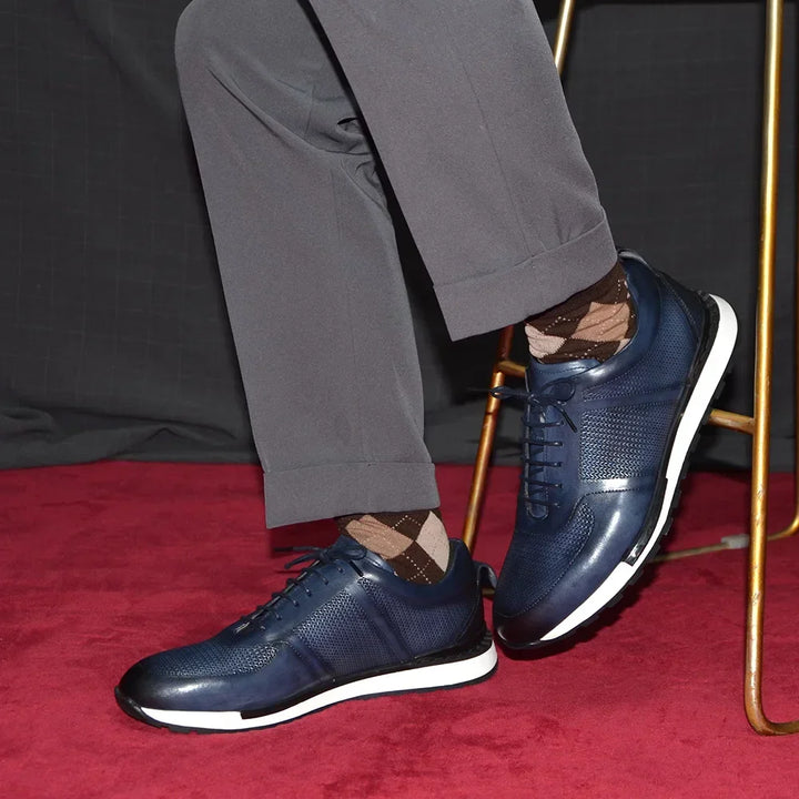 Firenze Woven Leather Sneakers