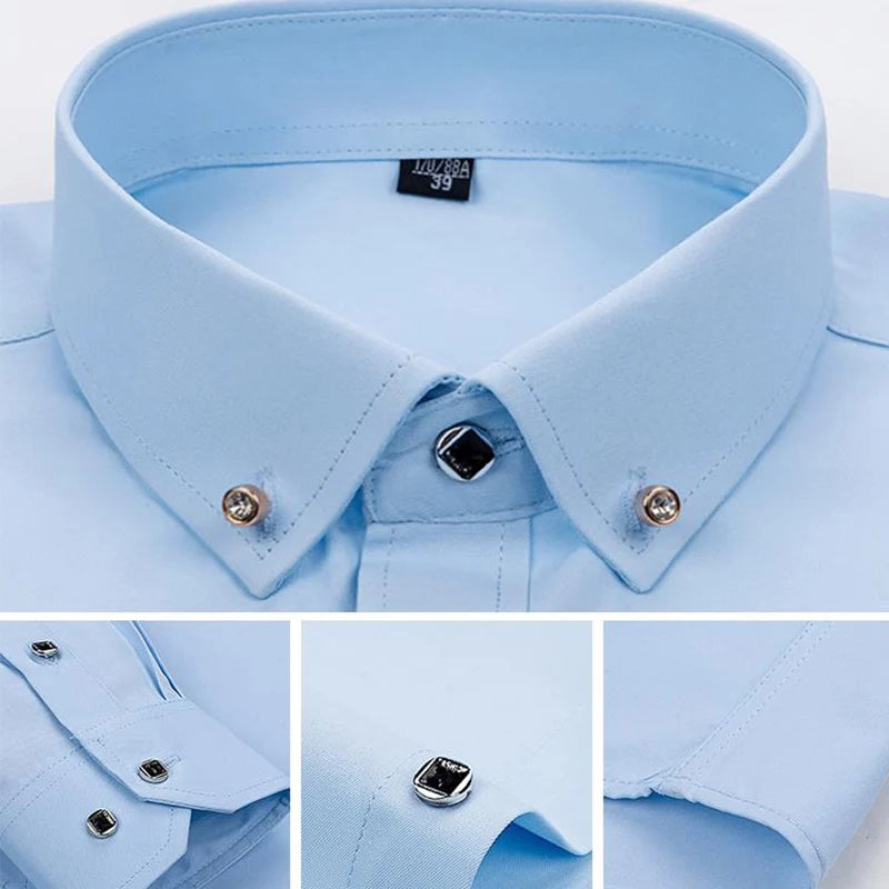 Crystalline Button Dress Shirt