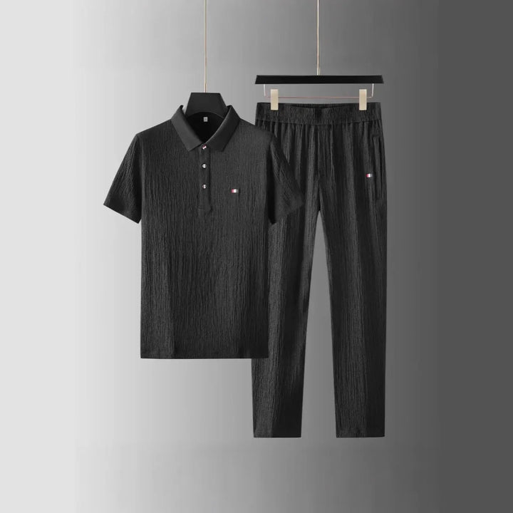 Caspian Crinkle Polo Set