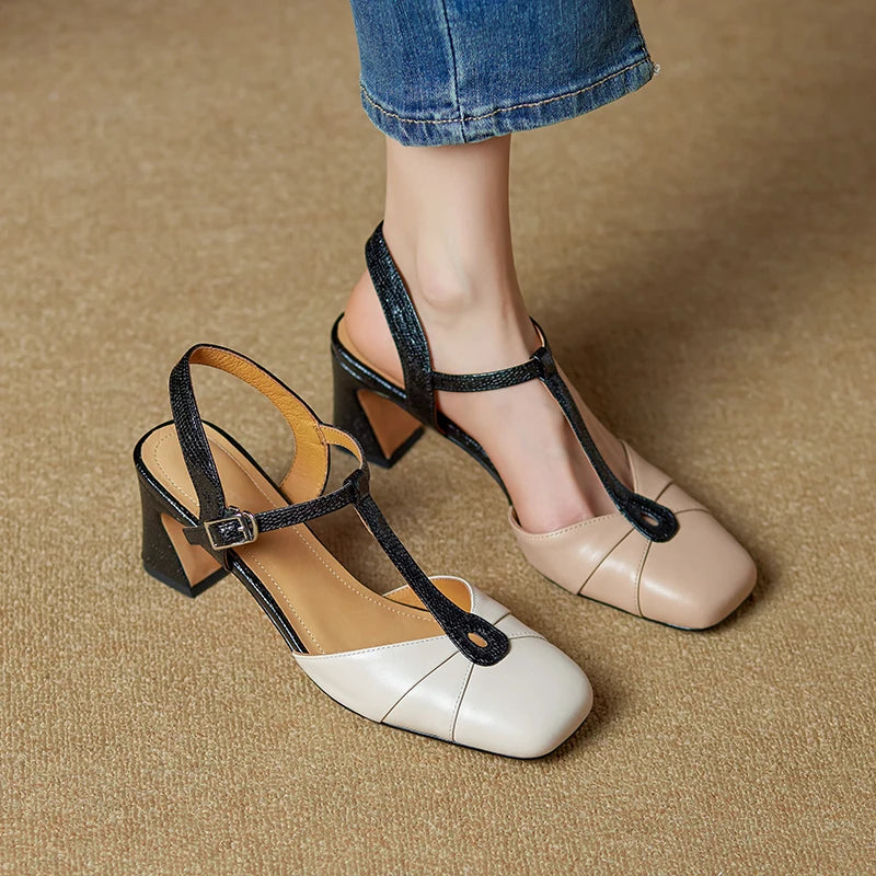 Anvera Leather heels