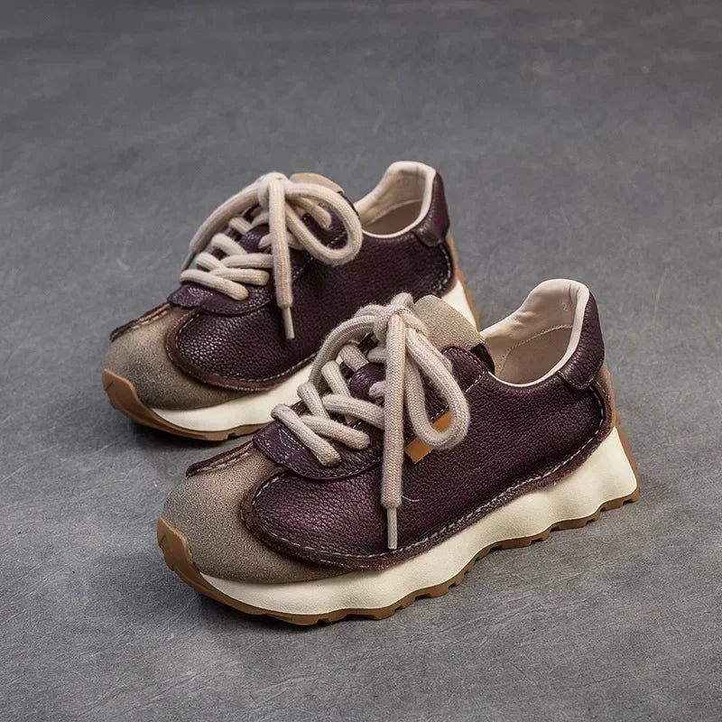 Tamsin Retro Leather Sneakers