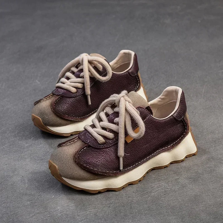 Tamsin Retro Leather Sneakers
