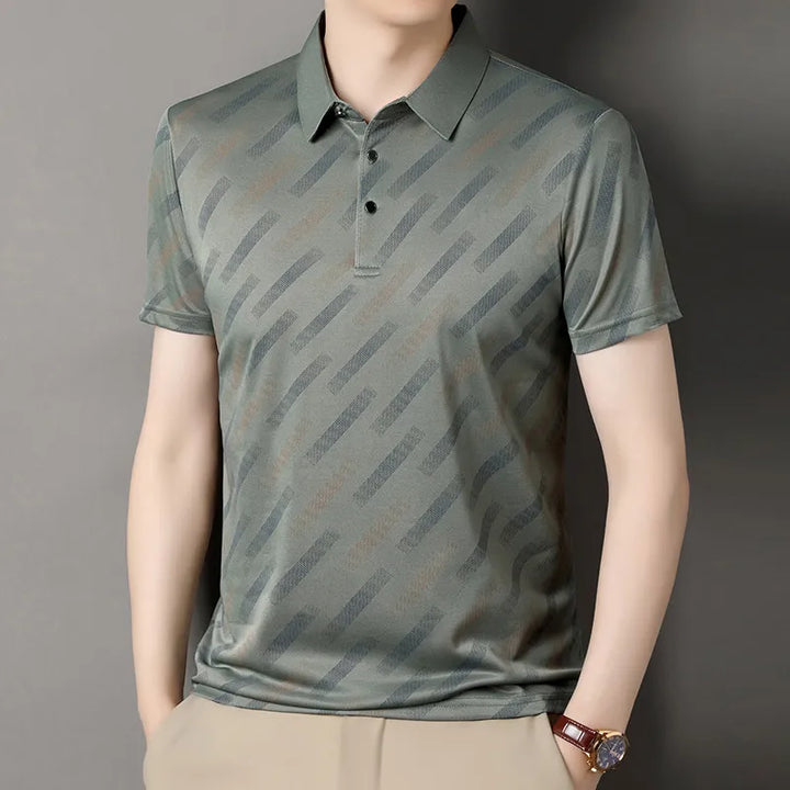 Obliqua Diagonal Stripe Polo