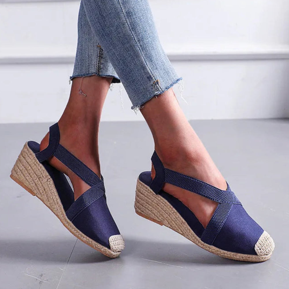 Braided Wedge Sandals