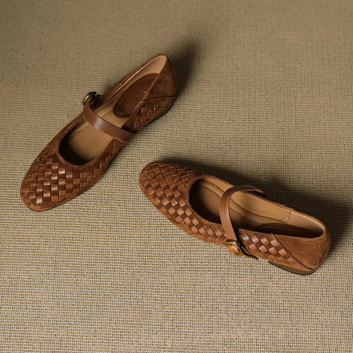 Florentina Woven Leather Pumps