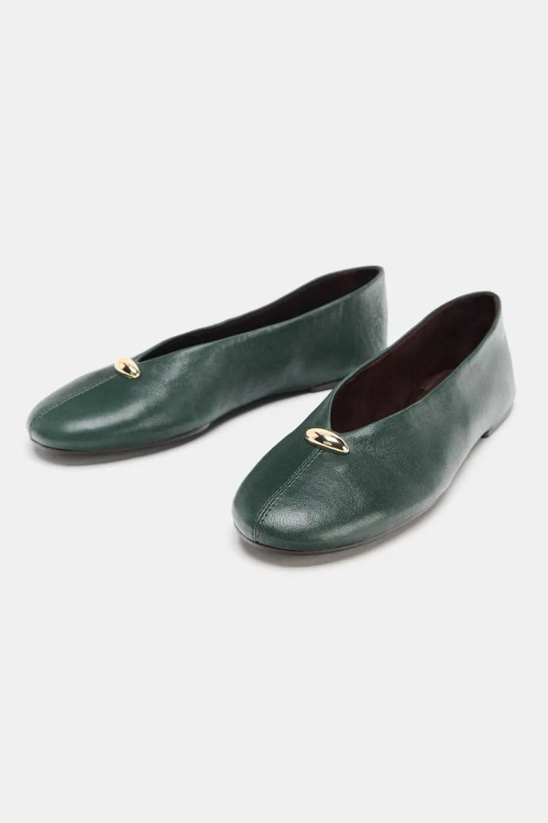 Delara Leather Flats