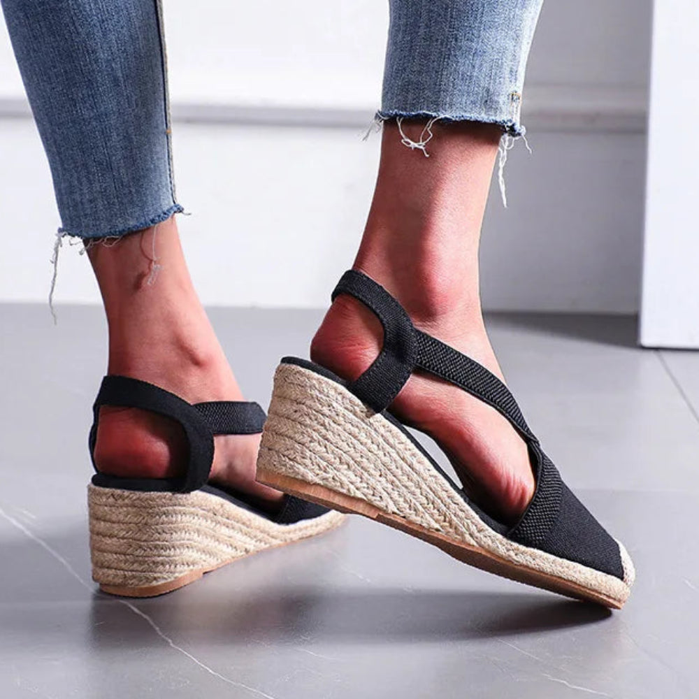 Braided Wedge Sandals