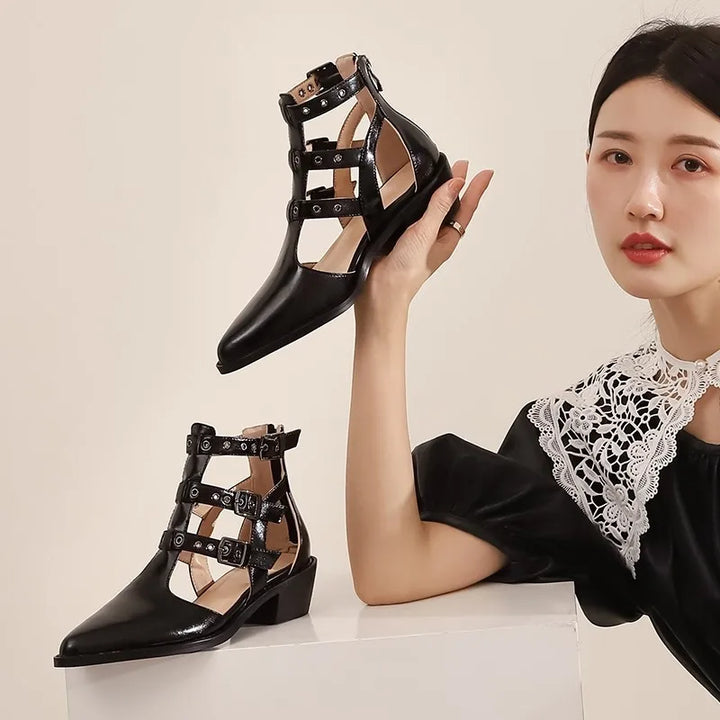 Cinghia Caged Buckle Booties
