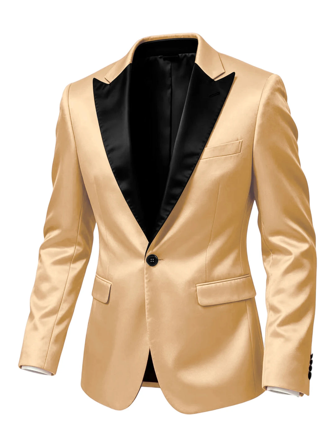 Sipario Satin Peak-Lapel Tuxedo Blazer