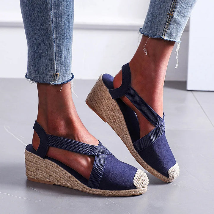 Braided Wedge Sandals