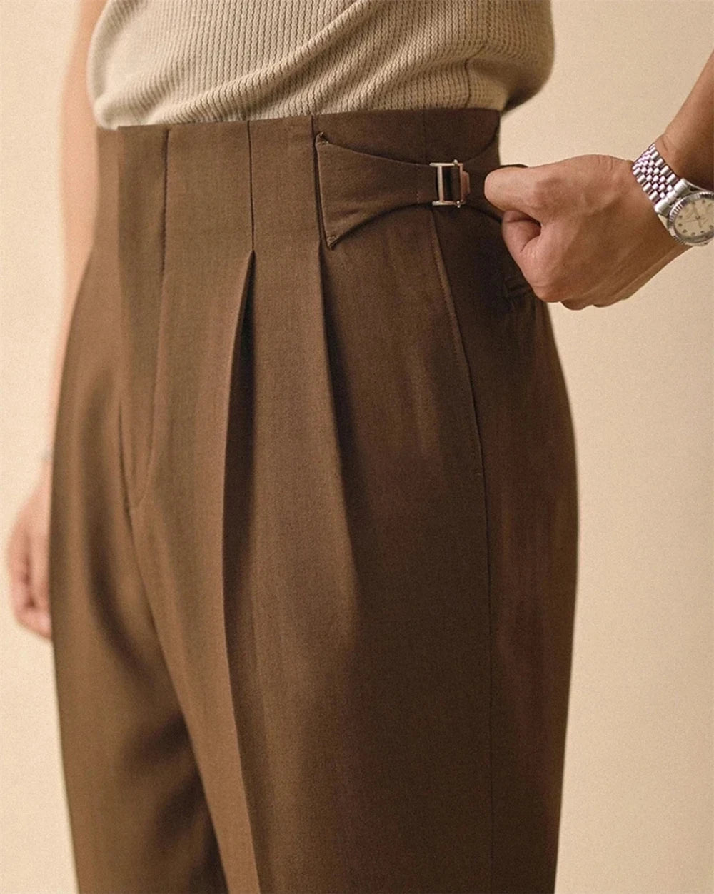 Napoli Gurkha Pleated Trousers