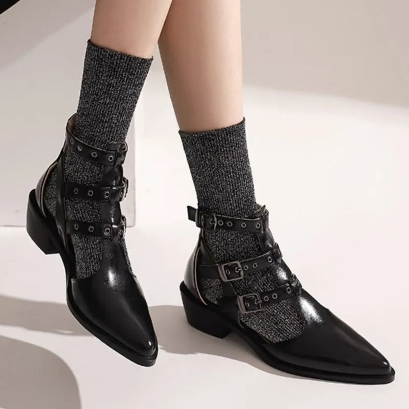 Cinghia Caged Buckle Booties