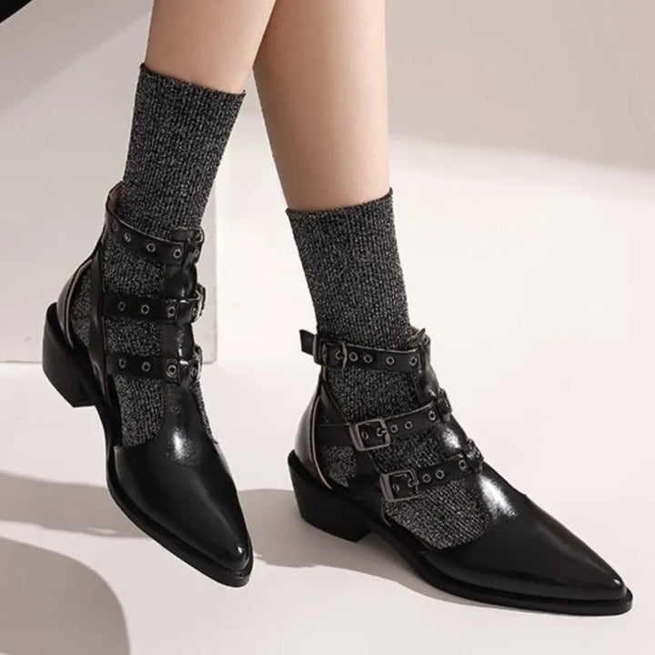 Cinghia Caged Buckle Booties