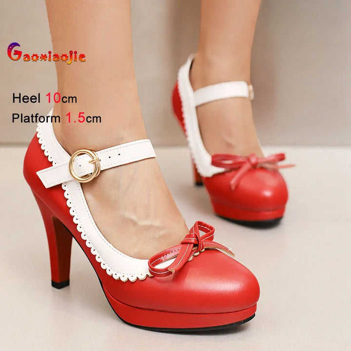 Ciliegina Scalloped Bow Mary Janes