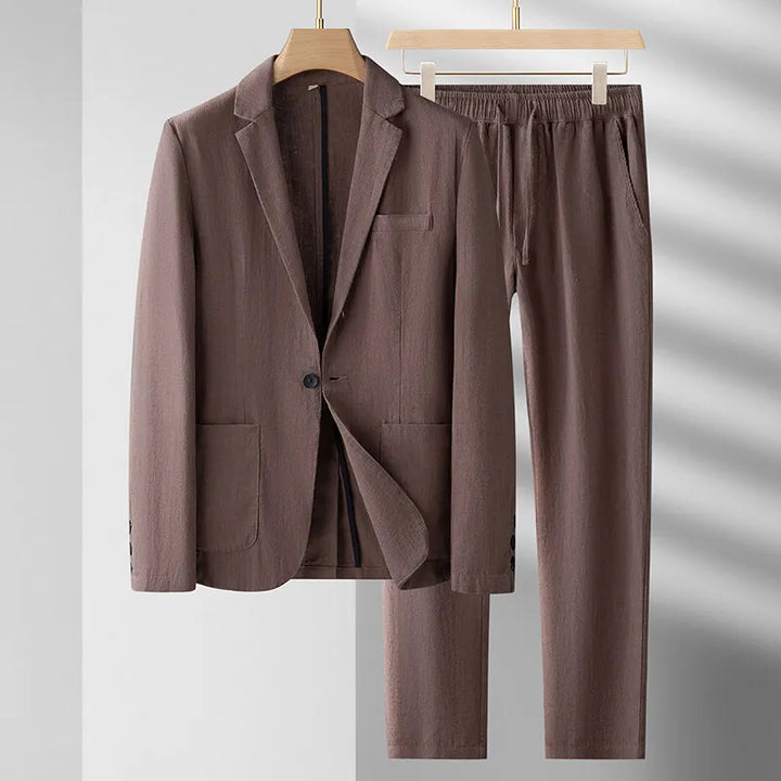 Sandgrain Linen Suit Set