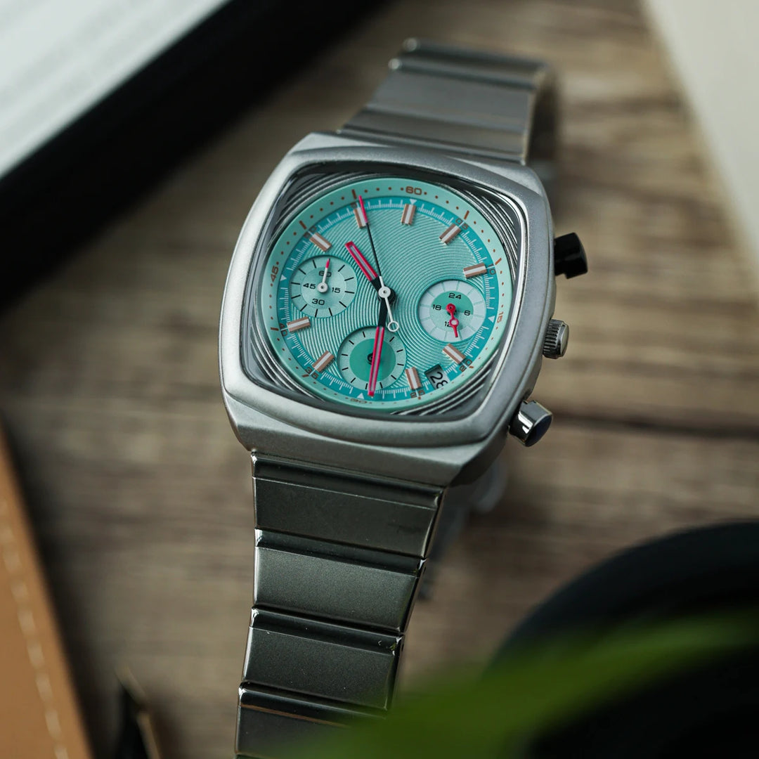 Cassette Cushion Chronograph Watch