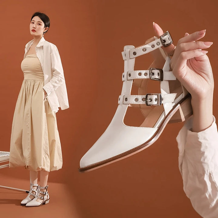 Cinghia Caged Buckle Booties