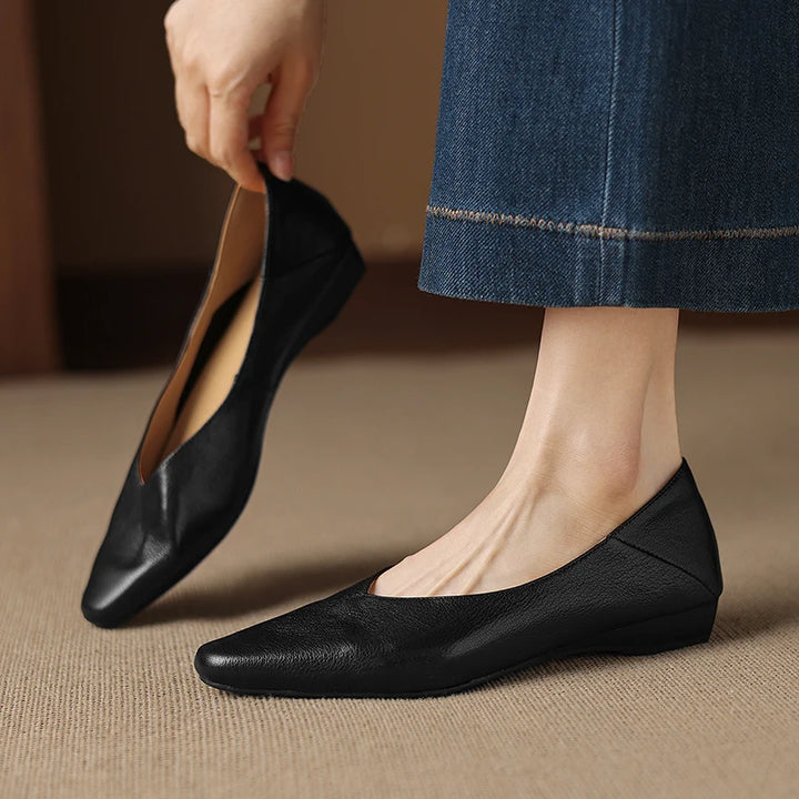Layla Lowline Leather Flats