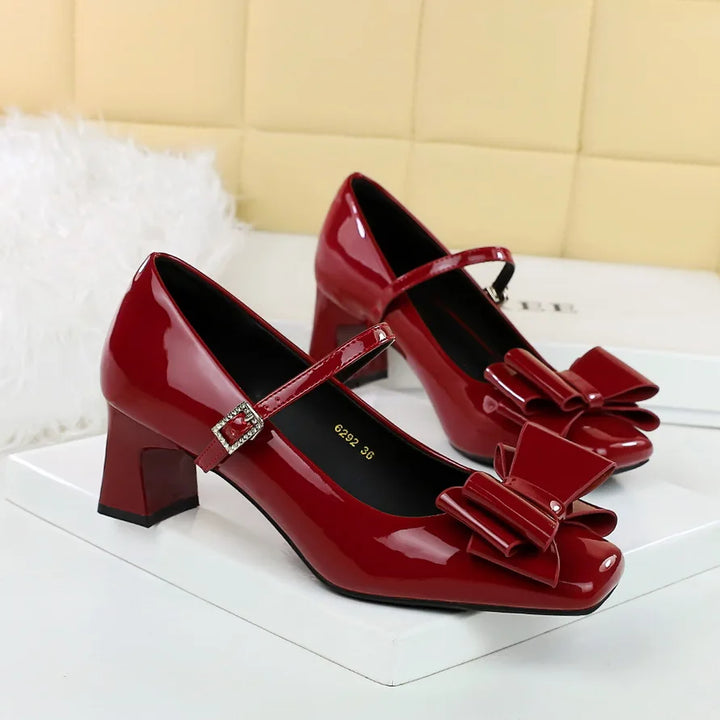 Carmine Bow Heels