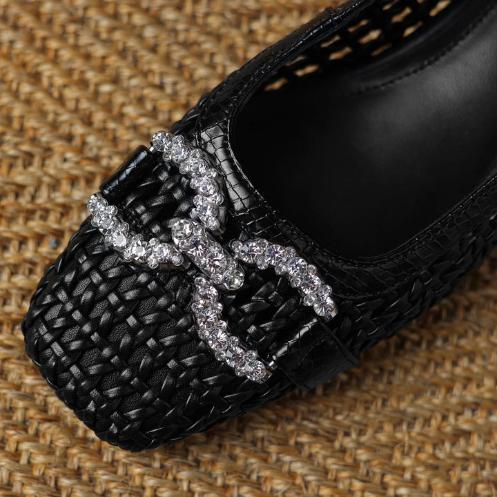 Tressa Woven Crystal Pumps