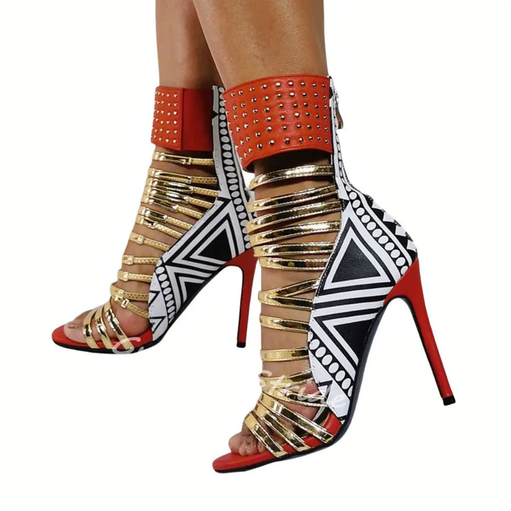 Tribale Strappy Gladiator Stilettos