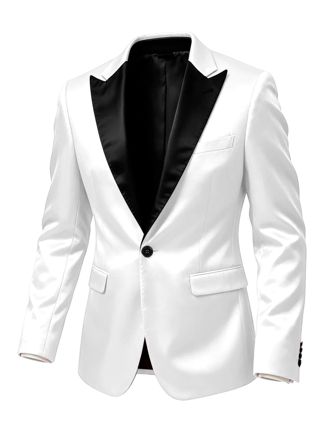 Sipario Satin Peak-Lapel Tuxedo Blazer