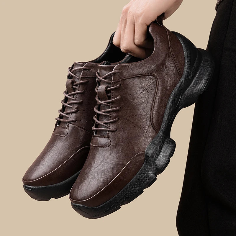 Andria Leather Trainer Shoes