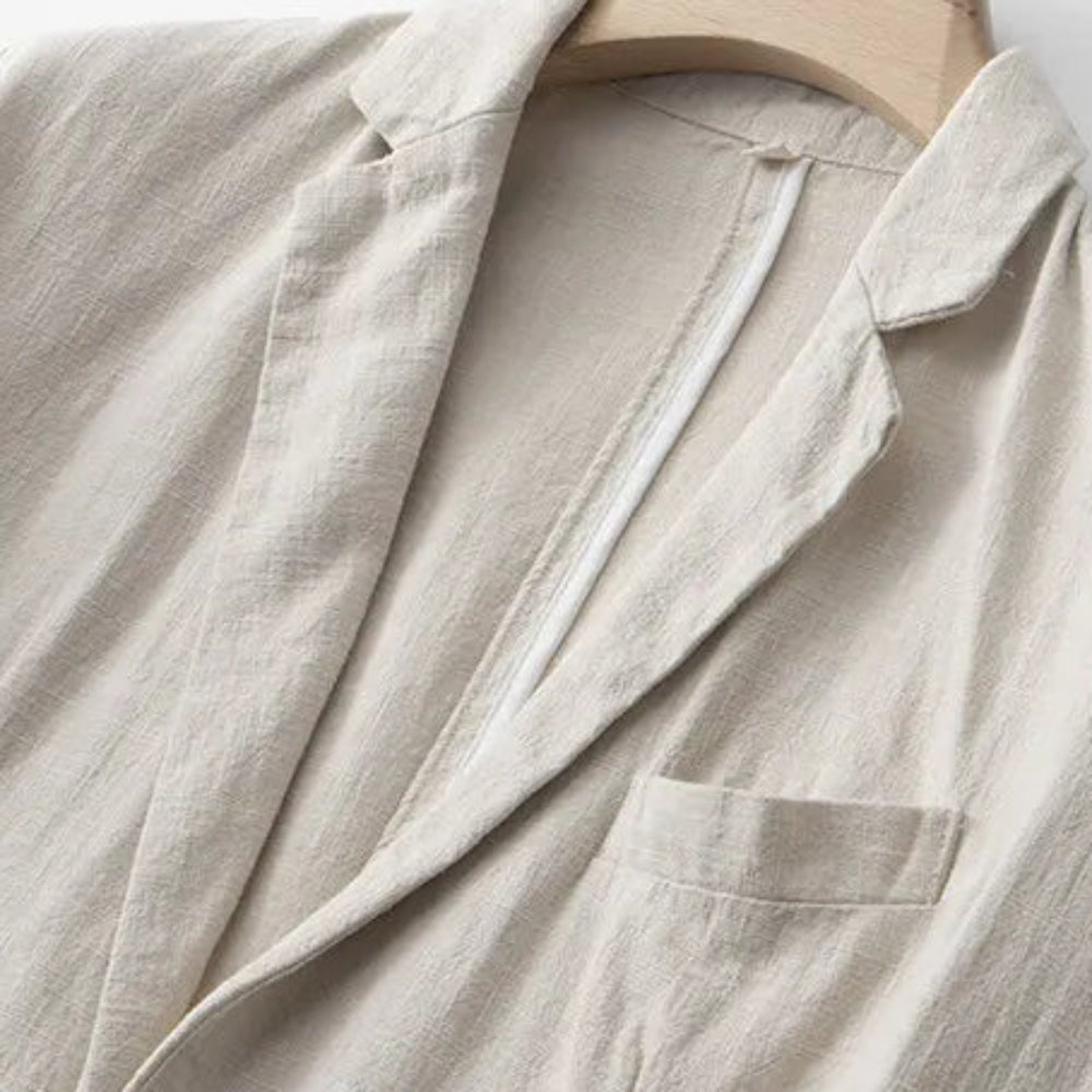 Sandgrain Linen Suit Set