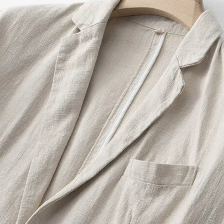 Sandgrain Linen Suit Set