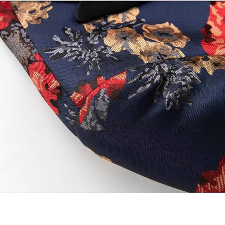 Broccato Jacquard Floral Blazer
