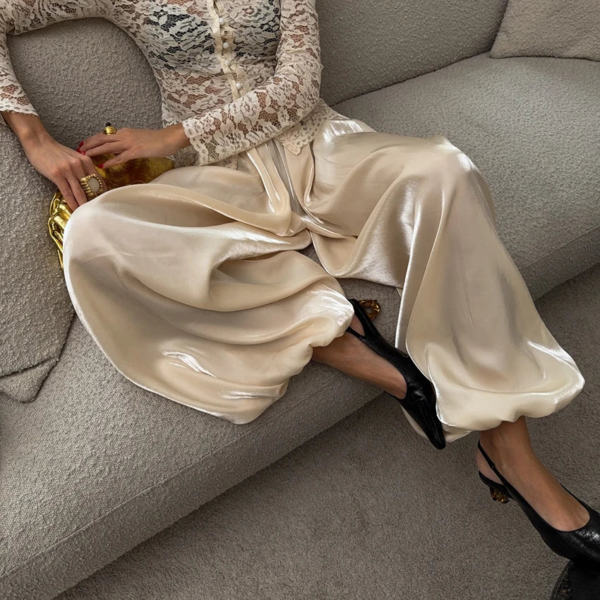 Silk Bloom Trousers